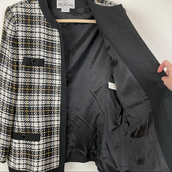 Oleg Cassini Wool Blend Blazer/Skirt Set Size 16 - Picture 4 of 16